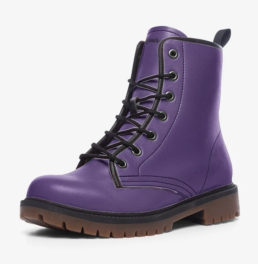 Royal Purple Combat Boots ( For Women and Men)