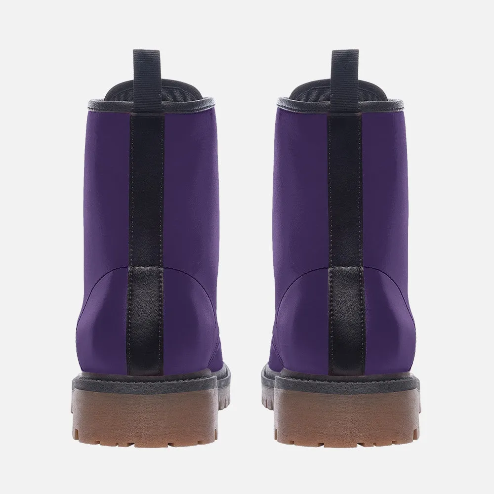 Royal Purple Combat Boots ( For Women and Men)