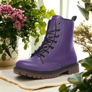 Royal Purple Combat Boots ( For Women and Men)