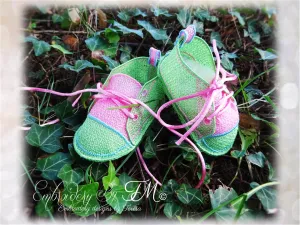 Sneakers for baby color No.32 / 4x4 hoop