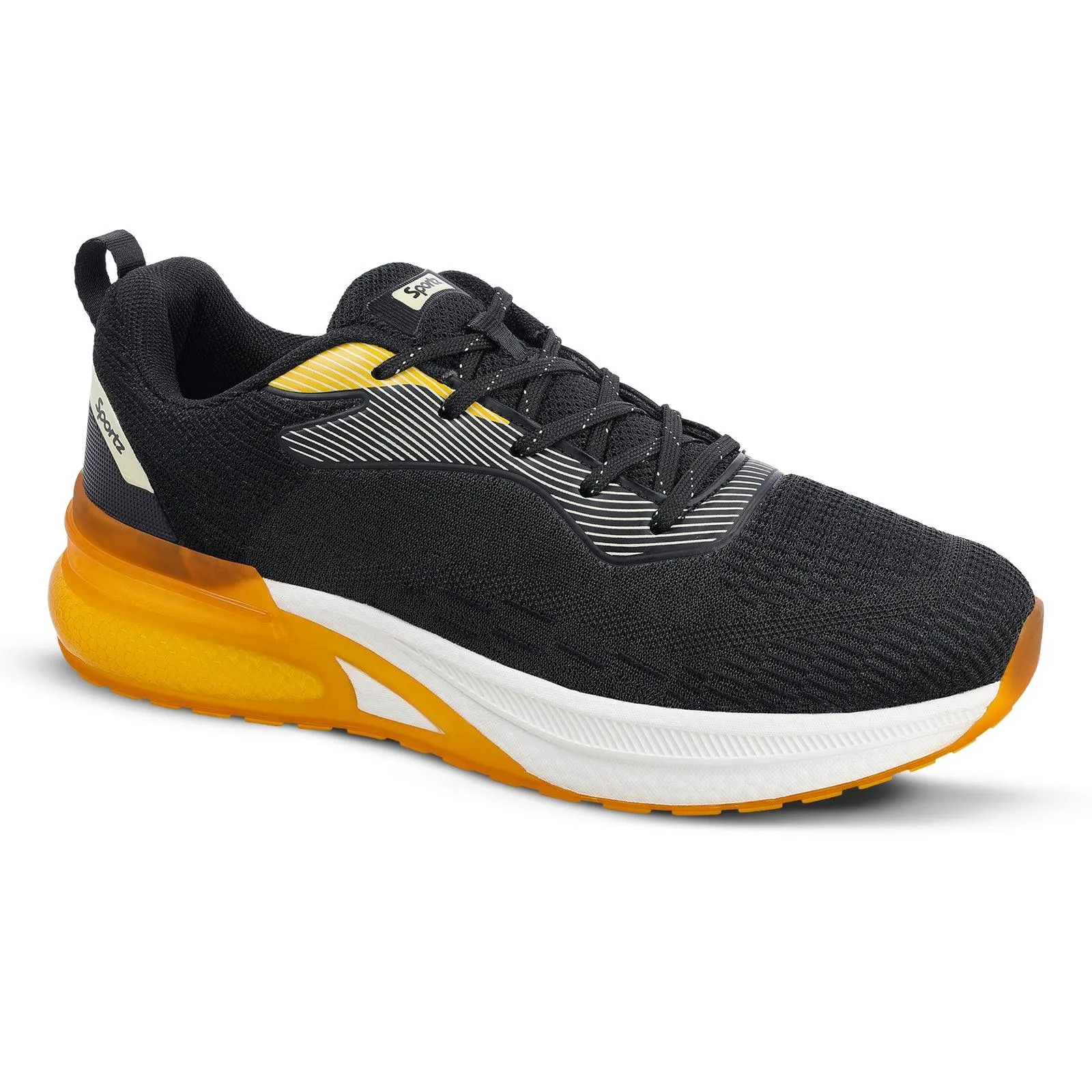 VORTIZ Men's Lace-up Walking Shoes - WS9140  Black